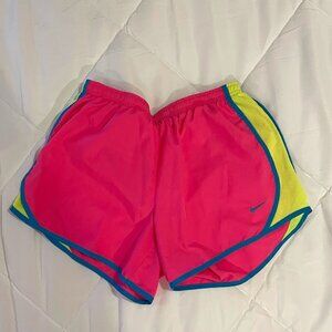 Nike Running Shorts, Size YXL, Neon pink